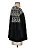 Black Label by Chico's 100% Polyester Black 3/4 Sleeve Blouse Size 4 - photo 4