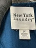 New York Laundry 100% Polyester Blue Sleeveless Blouse Size 2X - photo 7