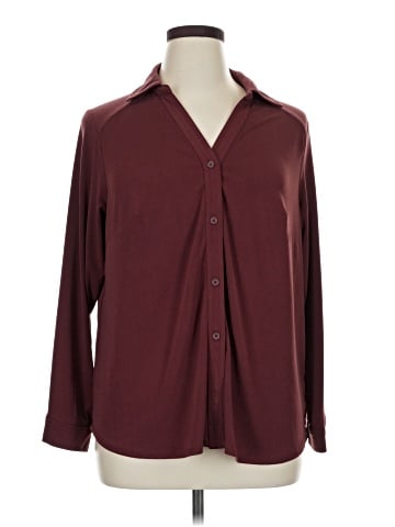 Adrianna Papell Long Sleeve Blouse (view 1)