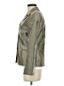 Ann Taylor 100% Silk Metallic Gray Black Silk Blazer Size 4 - photo 5