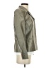 Ann Taylor 100% Silk Metallic Gray Black Silk Blazer Size 4 - photo 4