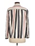 Roxy 100% Viscose Stripes Ivory Long Sleeve Blouse Size M - photo 2