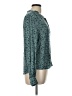 Hinge 100% Viscose Teal Long Sleeve Blouse Size L - photo 4