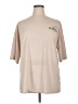 Shein 100% Polyester Tan Short Sleeve Turtleneck Size XL - photo 1