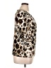 Chico's 100% Polyester Animal Print Gold Short Sleeve T-Shirt Size XL (3) - photo 4