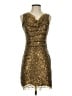 Max Studio Metallic Gold Cocktail Dress Size XS - photo 1