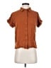 Lulus 100% Rayon Brown Short Sleeve Blouse Size XS - photo 1