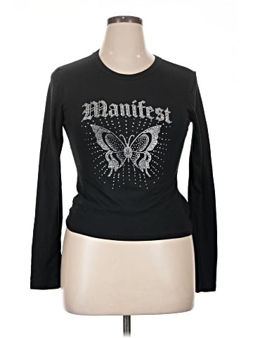 Charlotte Russe Long Sleeve T-Shirt (view 1)
