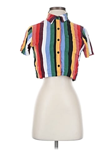 Forever 21 Short Sleeve Button-Down Shirt (view 1)