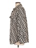 Adrienne Vittadini Houndstooth Ivory Long Sleeve Blouse Size L - photo 5