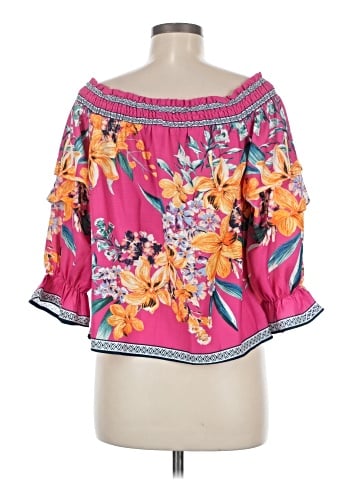 Jealous Tomato 3/4 Sleeve Blouse (view 2)