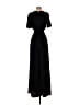 TJD 100% Polyester Solid Black Jumpsuit Size 8 - photo 2