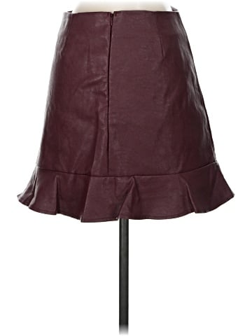 Colletta Faux Leather Skirt (view 2)