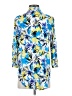 Jaclyn Smith 100% Polyester Tropical Blue 3/4 Sleeve Blouse Size S - photo 2