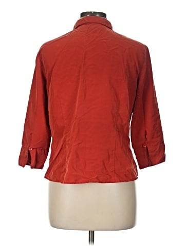 Liz Claiborne 3/4 Sleeve Button-Down Shirt (view 2)