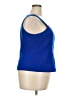Carissimo 100% Acetate Blue Sleeveless Blouse Size 18 - photo 4