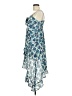 Angie 100% Rayon Paisley Blue Cocktail Dress Size M - photo 5