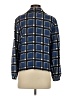 Marc by Marc Jacobs Plaid Blue Long Sleeve Blouse Size S - photo 2