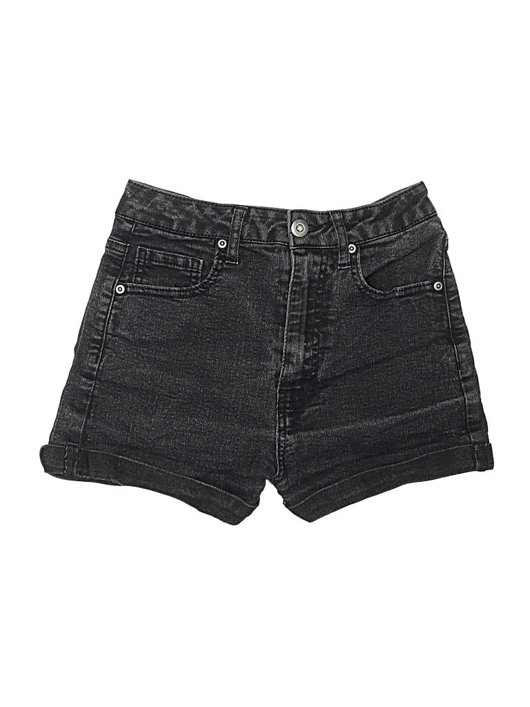 Pre-owned Forever 21 Denim Shorts In Black