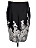 Roz & Ali Graphic Black Formal Skirt Size L - photo 2