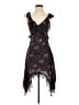 Dizzy Lizzy 100% Polyester Paisley Black Cocktail Dress Size XSP - photo 1
