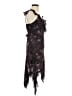 Dizzy Lizzy 100% Polyester Paisley Black Cocktail Dress Size XSP - photo 4