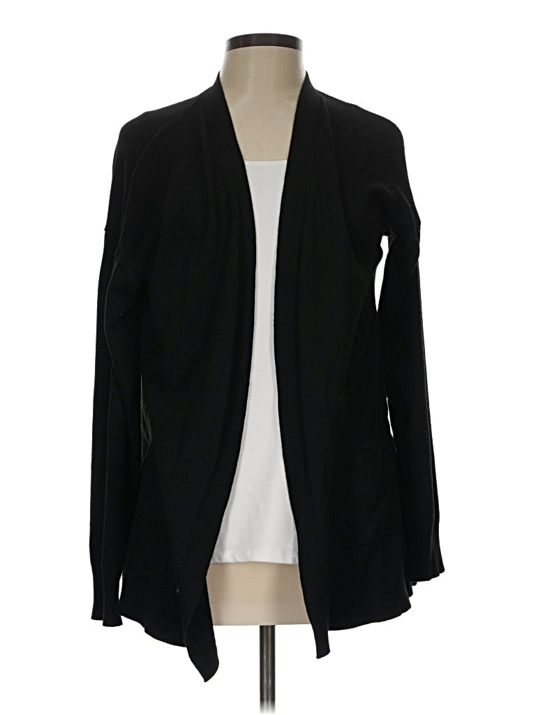 Pre-owned Time And Tru Cardigan Sweater In Black