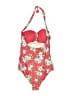 Pez D'or Barcelona Floral Red One Piece Swimsuit Size XL - photo 2