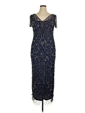 pisarro nights plus size formal dresses Pisarro Nights Plus Size 3/4 Sleeve Mesh Beaded Gown With Godets at  CoolSprings Galleria in Franklin, TN