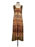 One World Paisley Brown Casual Dress Size S - photo 1