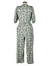 Universal Thread 100% Cotton Print Green Jumpsuit Size XL - photo 2