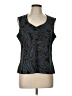 Amanda Smith Teal Sleeveless Blouse Size L - photo 1