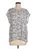 Chaus 100% Polyester Ivory Short Sleeve Blouse Size M - photo 1