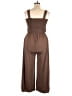 Anrabess Solid Brown Jumpsuit Size XL - photo 2
