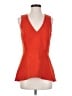 Leifsdottir Orange Sleeveless Blouse Size 4 - photo 1