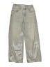 Zara Metallic Silver Jeans Size 11 - 12 - photo 1