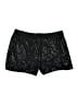 Shein Curve 100% Polyester Metallic Black Shorts Size 18 Plus (3) - photo 1