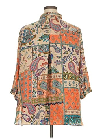 Rose + Olive 3/4 Sleeve Blouse (view 2)