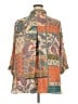 Rose + Olive 100% Polyester Paisley Orange 3/4 Sleeve Blouse Size 2X - photo 2