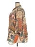 Rose + Olive 100% Polyester Paisley Orange 3/4 Sleeve Blouse Size 2X - photo 5