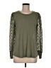 Skies Are Blue Green Long Sleeve Top Size M - photo 1