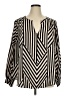 Torrid Chevron-herringbone Black 3/4 Sleeve Blouse Size 1X Plus (1) - photo 1
