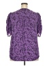Torrid 100% Polyester Purple 3/4 Sleeve Blouse Size 2X Plus (2) - photo 2