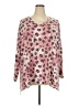 Zenana Pink Long Sleeve Blouse Size 2X - photo 1