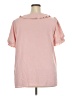 Prettygarden 100% Polyester Pink Short Sleeve Blouse Size XXL - photo 2