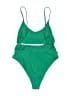 Forever 21 Solid Green One Piece Swimsuit Size M (estimated) - photo 2