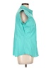 Worthington Teal Sleeveless Button-Down Shirt Size L - photo 4