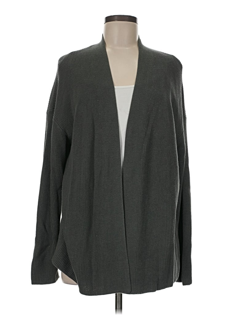 Pre-owned Jjill Cardigan Sweater In Gray