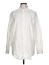 Alfani Solid Ivory Long Sleeve Button-Down Shirt Size L - photo 1