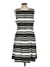 Merona Stripes Black Casual Dress Size L - photo 2
